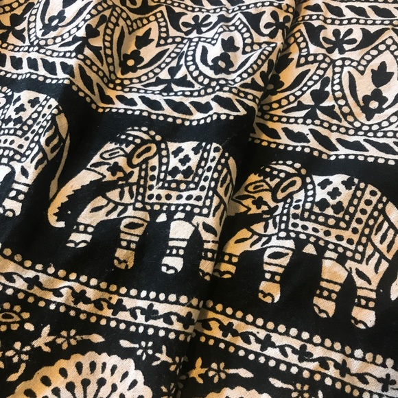 Indian Elephant Print Wrap Skirt - Picture 2 of 3